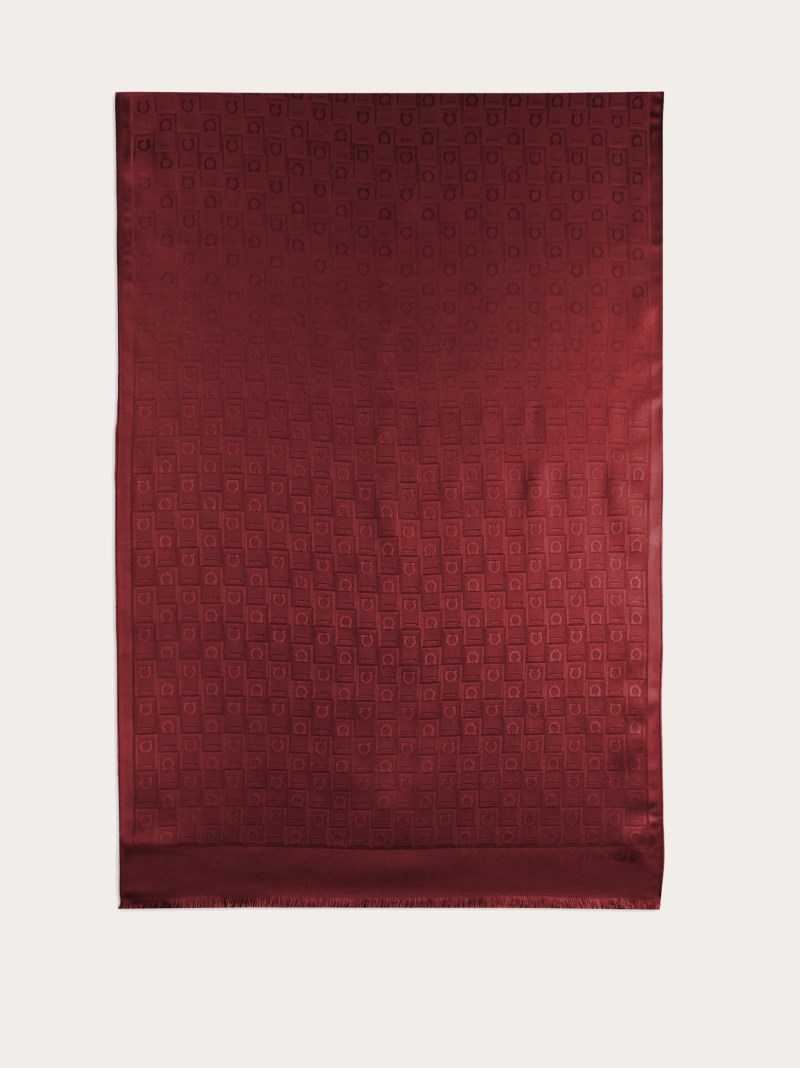 Ferragamo | Women's Monogram Stole - Bordeaux