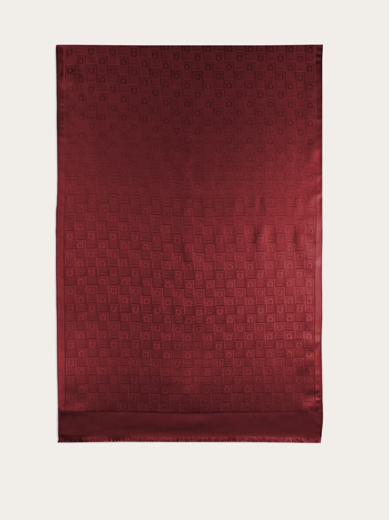 Ferragamo | Women's Monogram Stole - Bordeaux