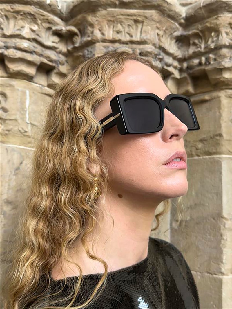 Ferragamo | Women's Sunglasses - Black/Grey
