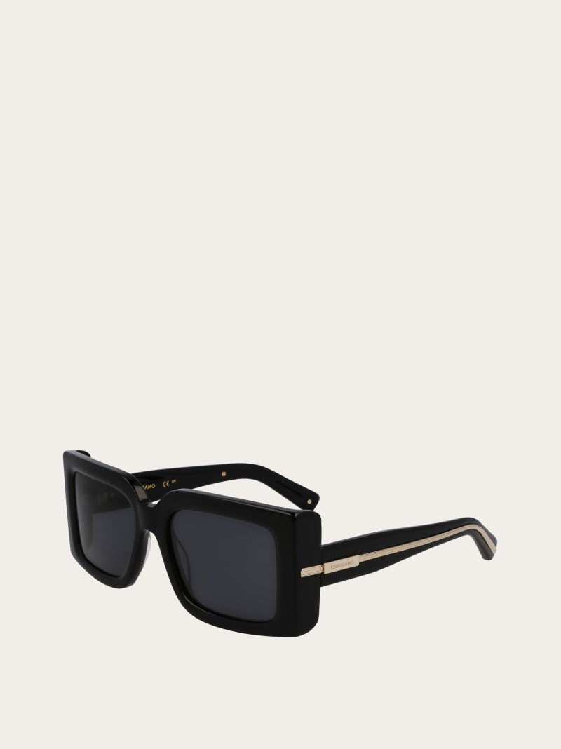 Ferragamo | Women's Sunglasses - Black/Grey