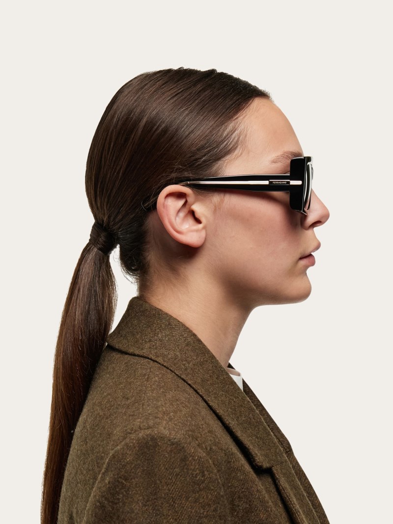 Ferragamo | Women's Sunglasses - Black/Grey