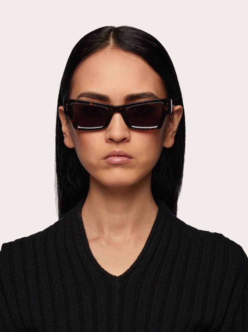 Ferragamo | Women's Sunglasses - Tortoise/Grey