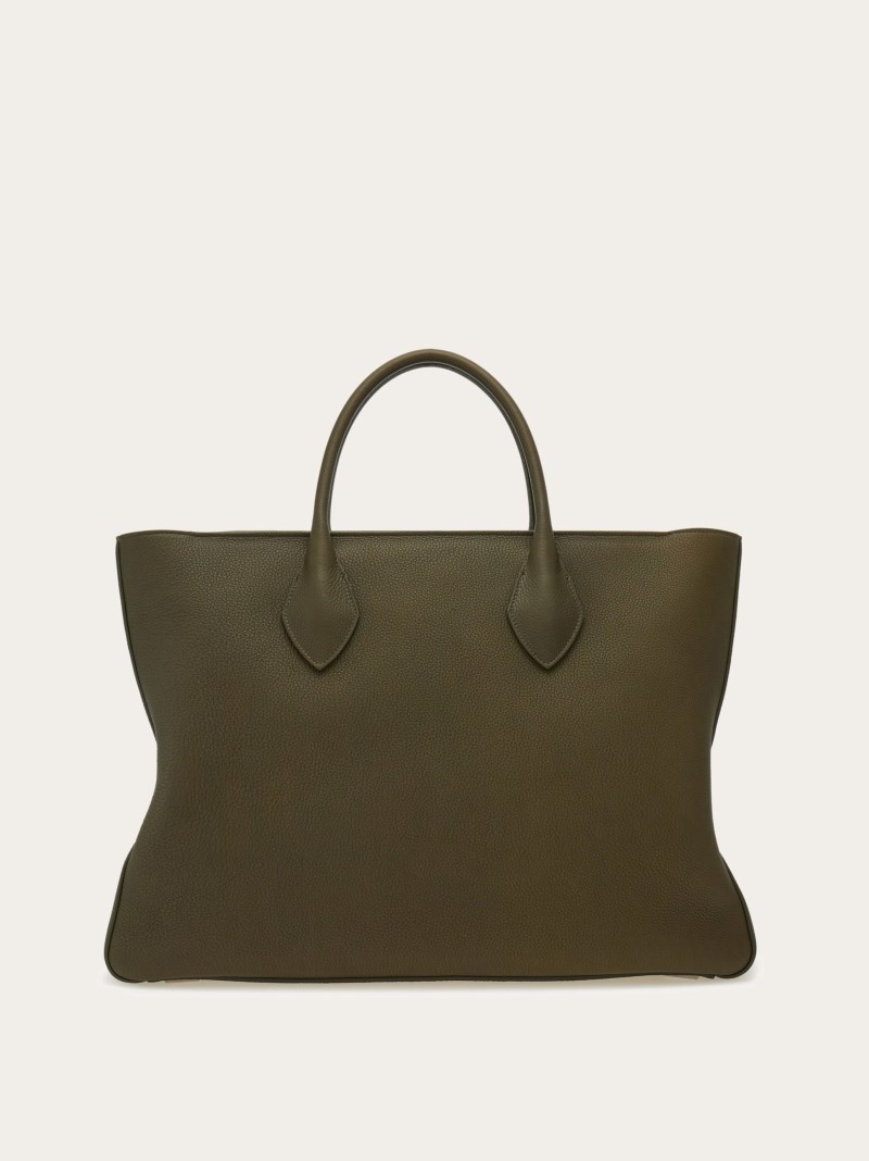 Ferragamo | Women's Tote Bag - Olive Green