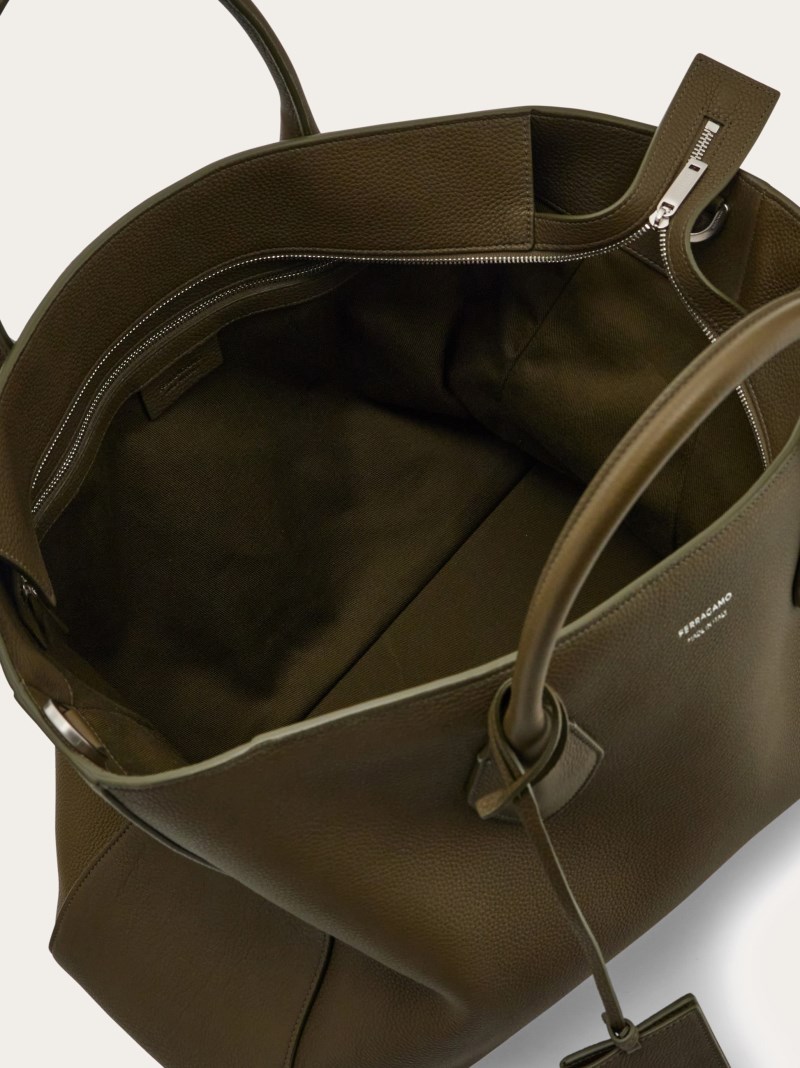 Ferragamo | Women's Tote Bag - Olive Green
