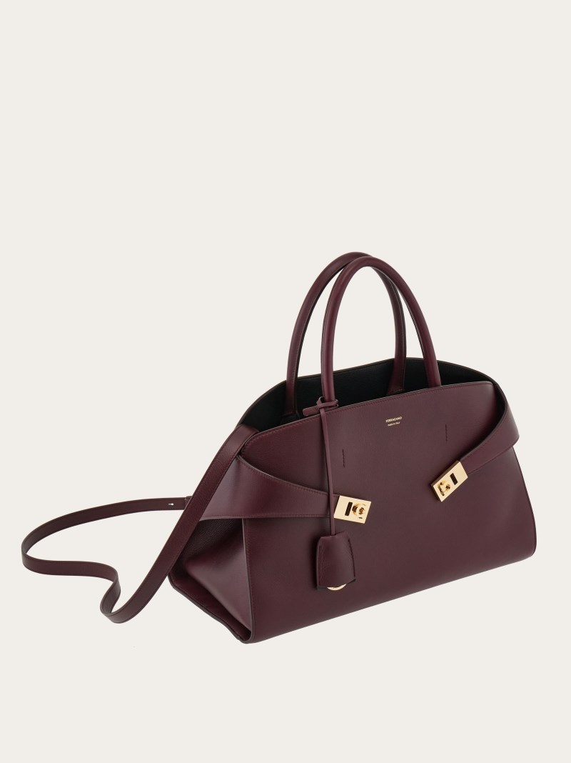 Ferragamo | Women's Hug Handbag - Dark Barolo