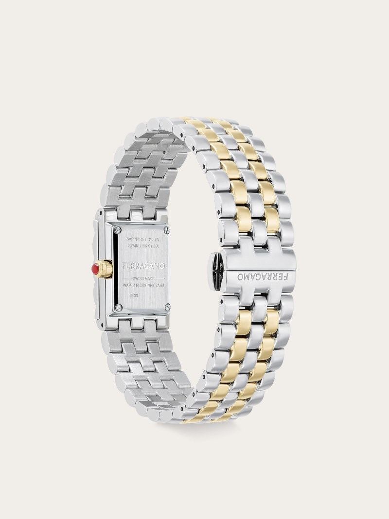Ferragamo | Women's Secret Watch - Stainless Steel/Ip Yellow Gold/White Silver