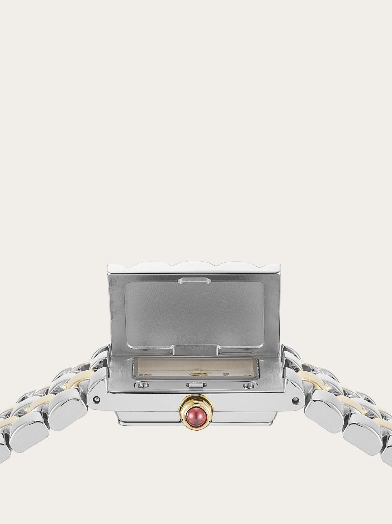 Ferragamo | Women's Secret Watch - Stainless Steel/Ip Yellow Gold/White Silver