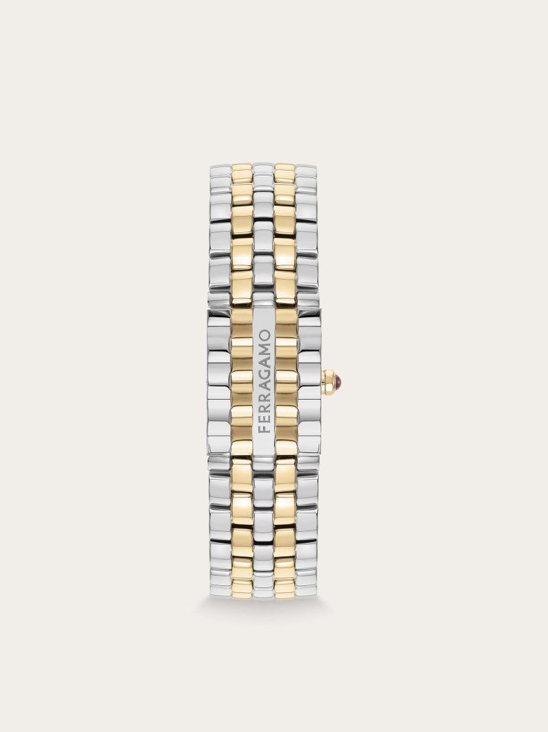 Ferragamo | Women's Secret Watch - Stainless Steel/Ip Yellow Gold/White Silver