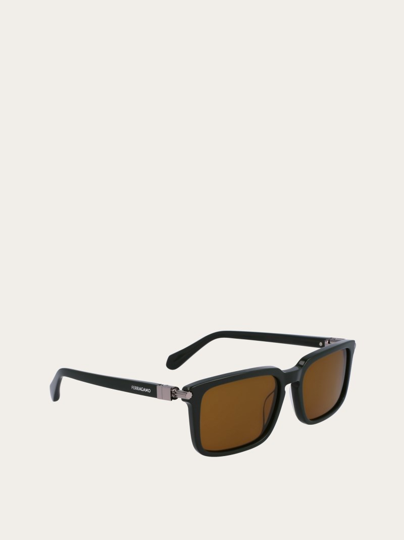 Ferragamo | Men's Sunglasses - Dark Green