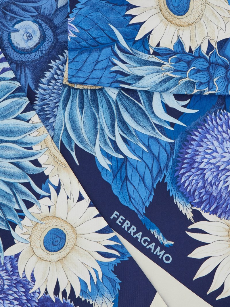Ferragamo | Women's Sunflower Print Bandeau - Marine Blue