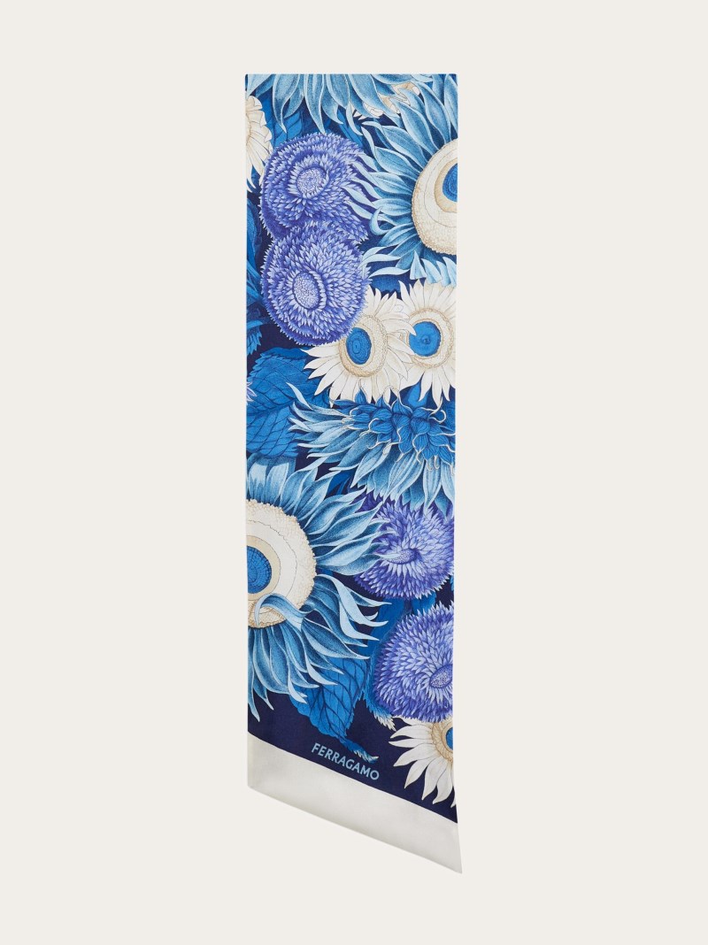Ferragamo | Women's Sunflower Print Bandeau - Marine Blue