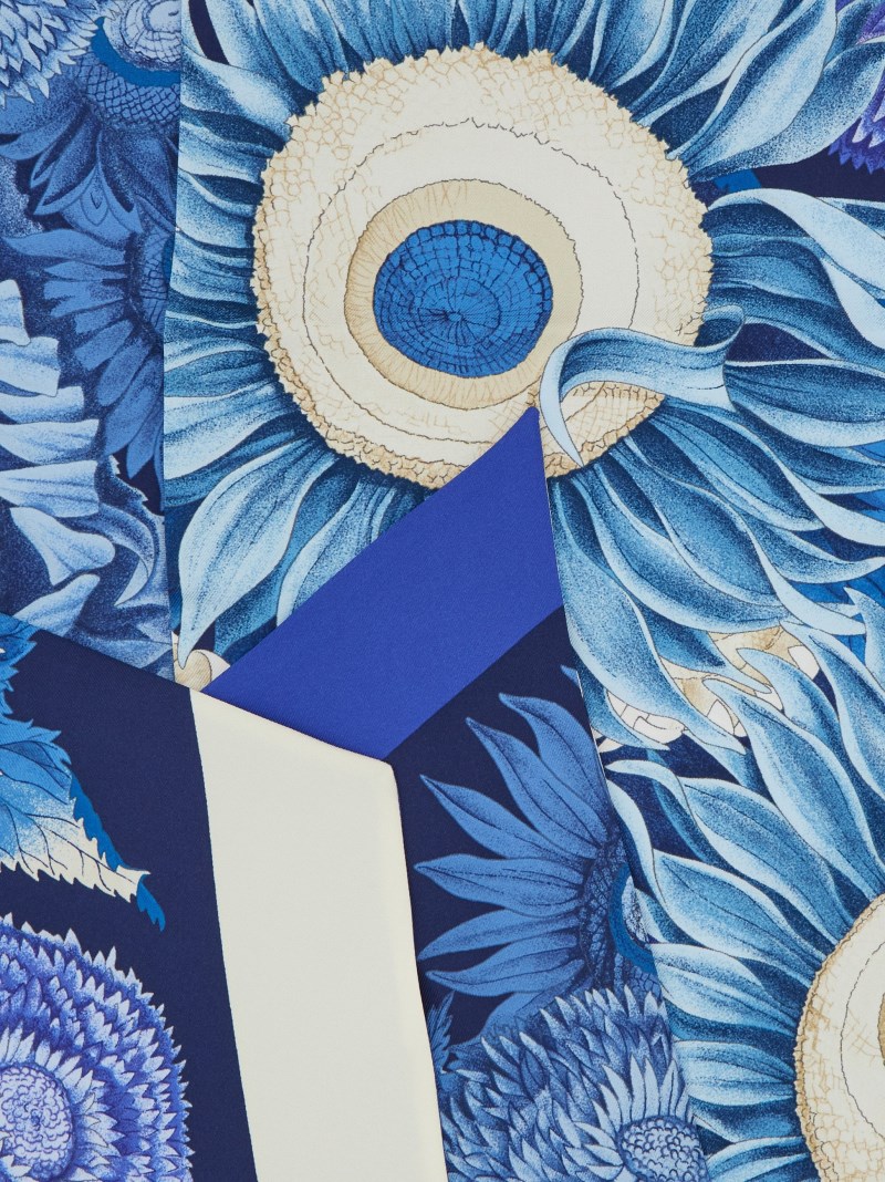 Ferragamo | Women's Sunflower Print Bandeau - Marine Blue