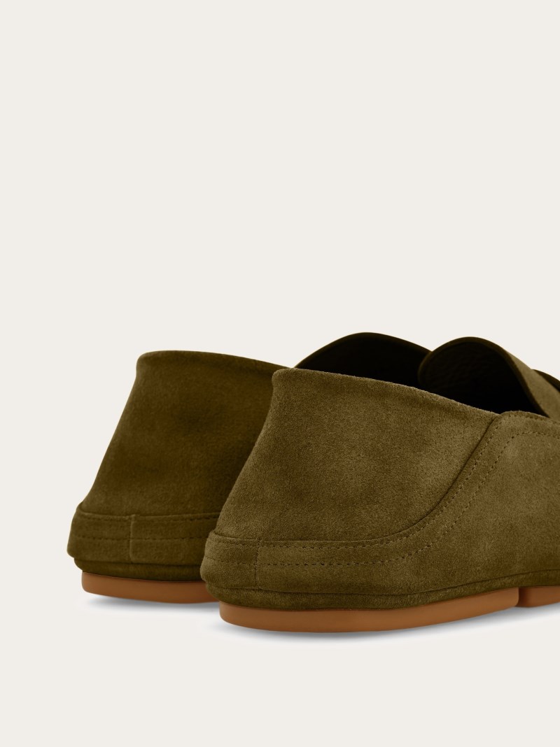 Ferragamo | Men's Hybrid Driver With Gancini Ornament - Olive Green