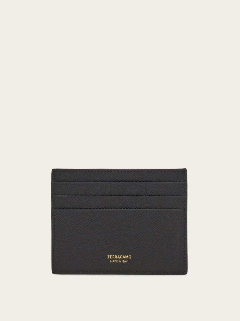 Ferragamo | Men's Gancini Credit Card Holder - Black
