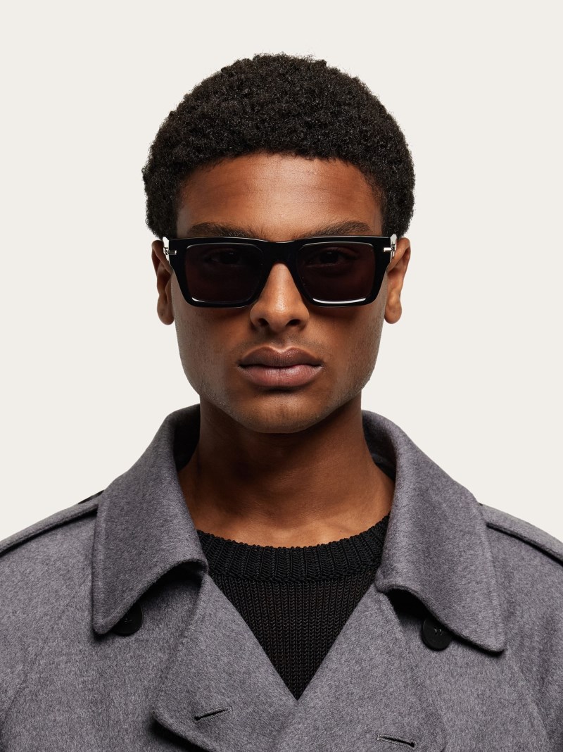 Ferragamo | Men's Sunglasses - Black/Grey