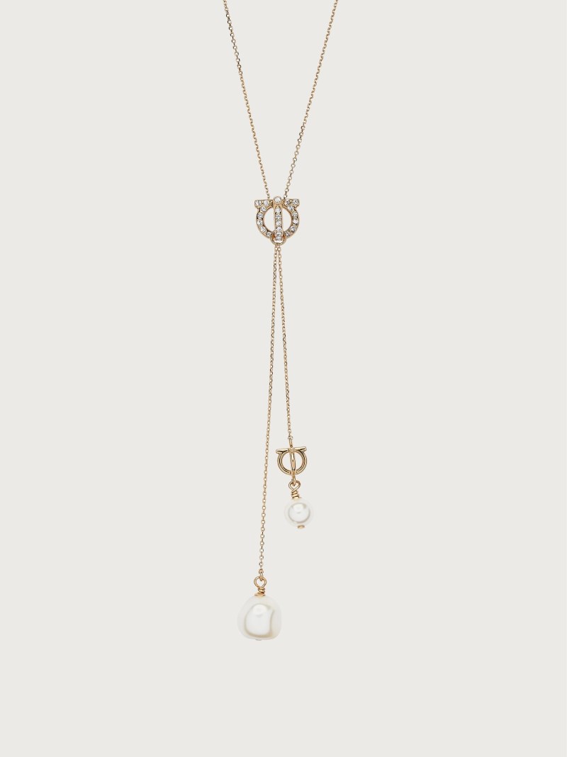 Ferragamo | Women's Gancini Pendant Necklace - Gold
