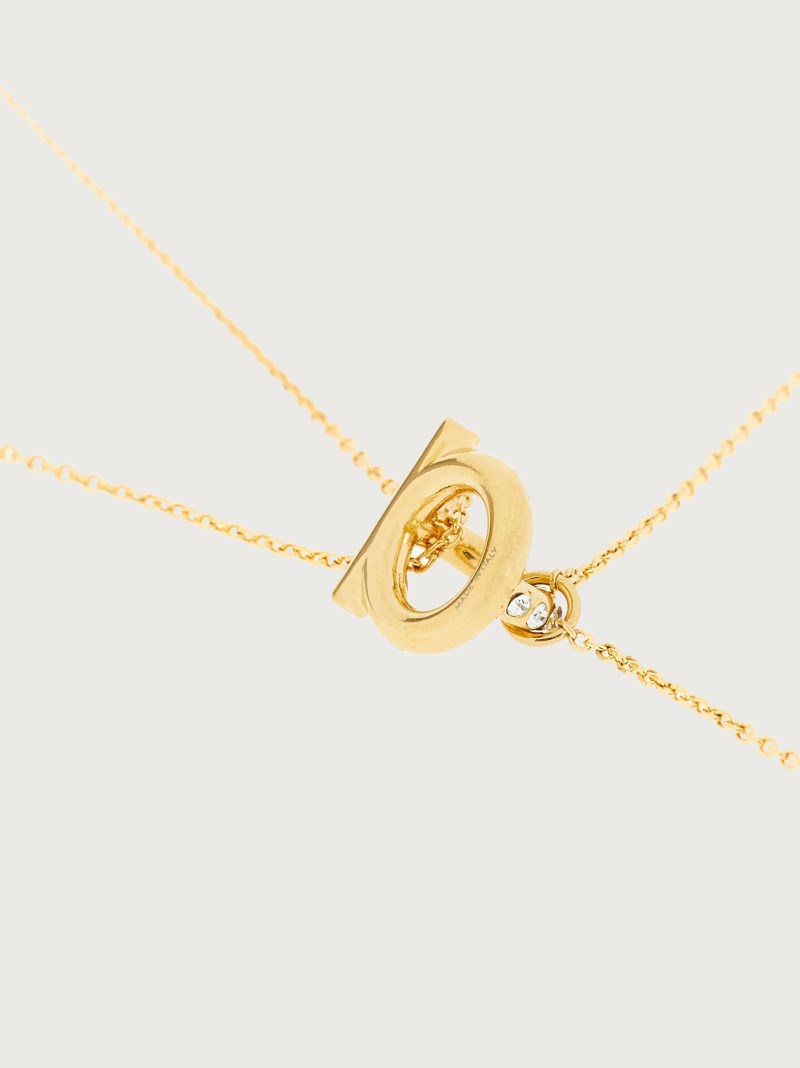Ferragamo | Women's Gancini Pendant Necklace - Gold
