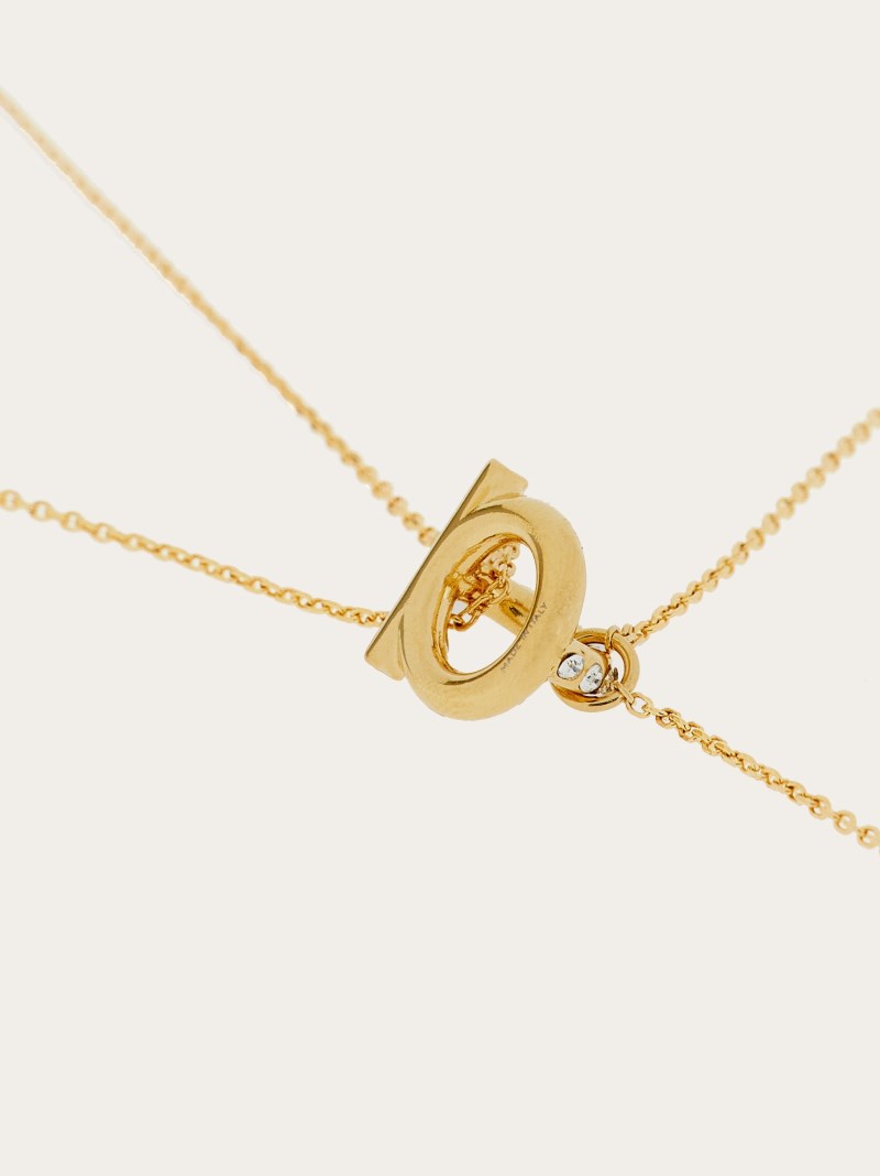 Ferragamo | Women's Gancini Pendant Necklace - Gold