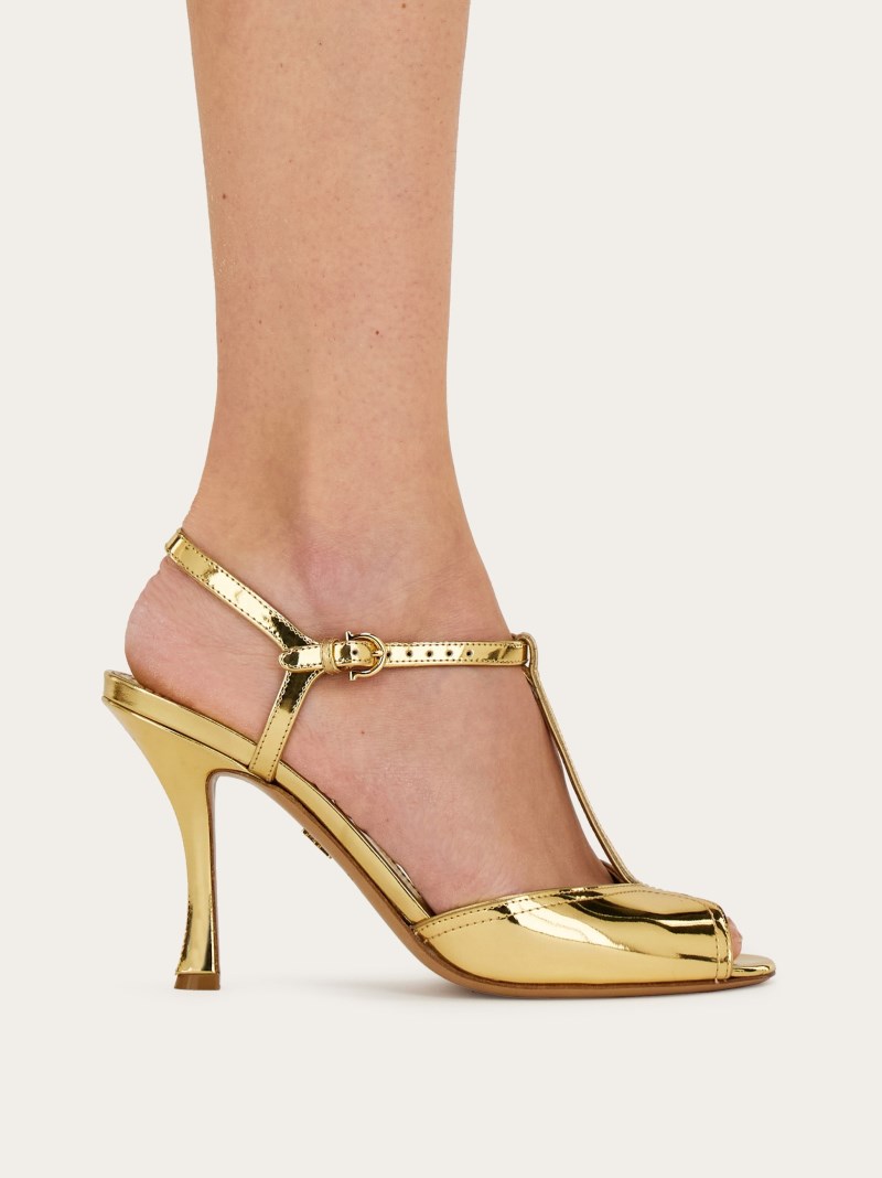 Ferragamo | Women's T-Strap Sandal - Gold