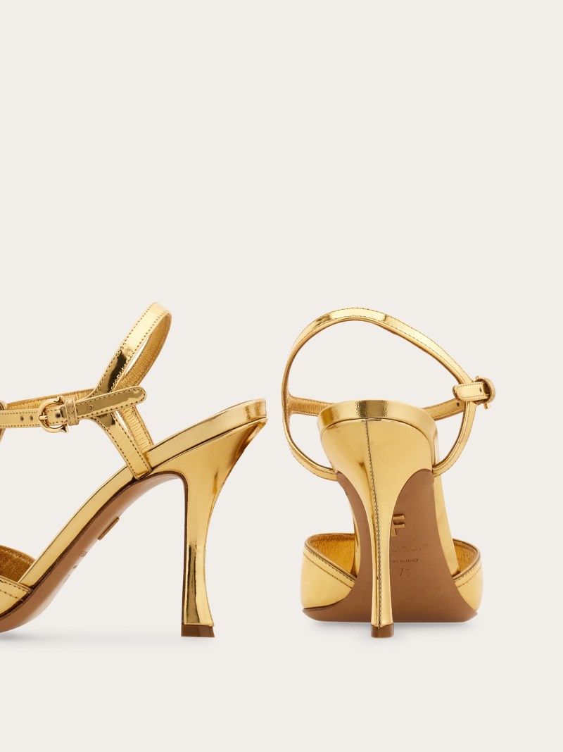 Ferragamo | Women's T-Strap Sandal - Gold