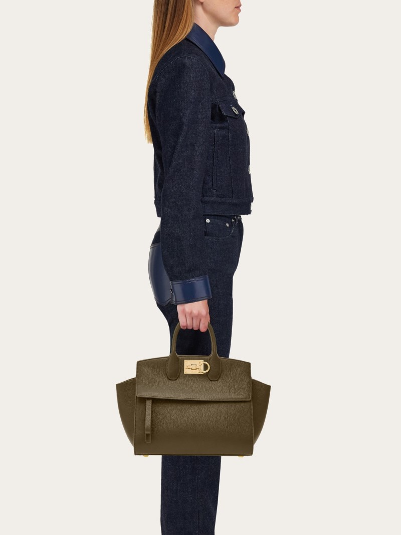 Ferragamo | Women's Studio Soft Bag - Olive Green
