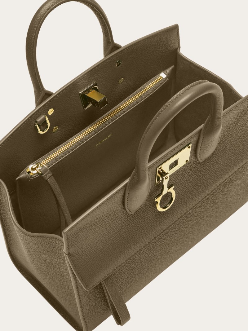 Ferragamo | Women's Studio Soft Bag - Olive Green