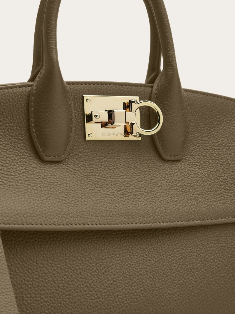 Ferragamo | Women's Studio Soft Bag - Olive Green