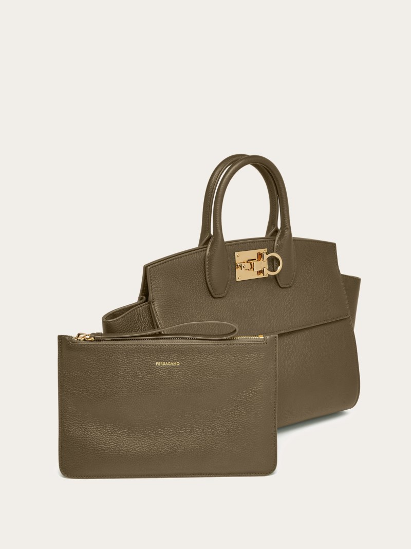 Ferragamo | Women's Studio Soft Bag - Olive Green