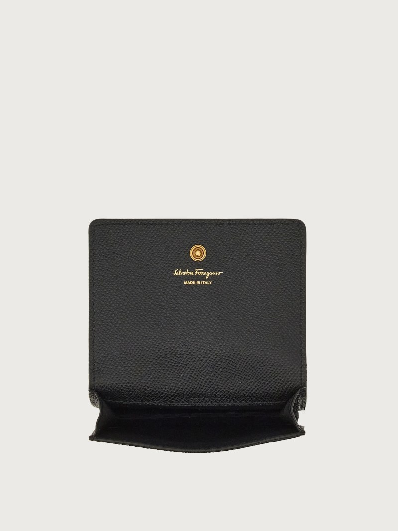 Ferragamo | Women's Gancini Credit Card Holder - Black