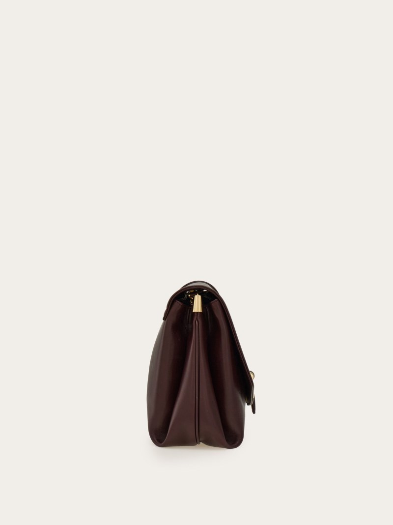 Ferragamo | Women's Front Flap Crossbody Bag - Oxblood