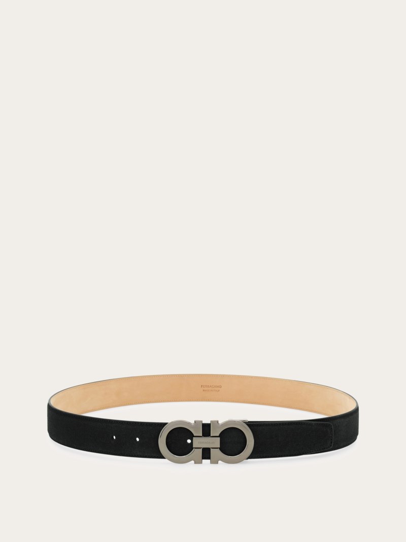 Ferragamo | Men's Adjustable Gancini Belt - Black