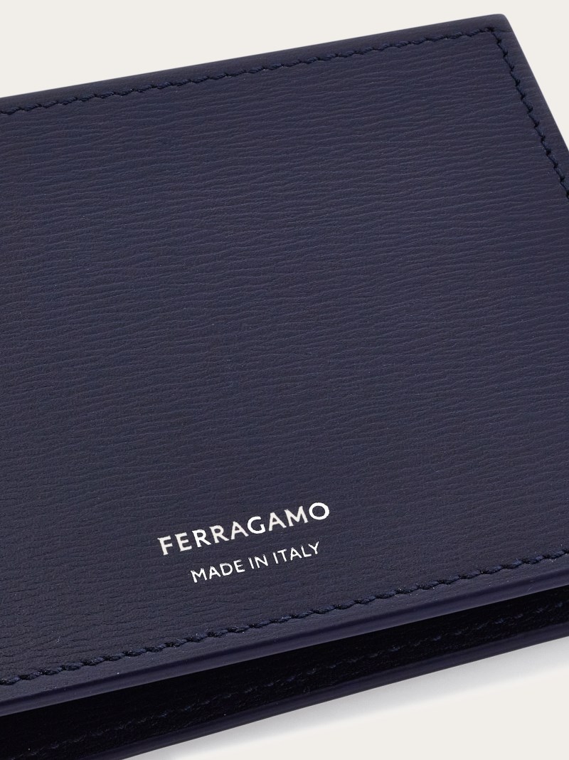 Ferragamo | Men's Classic Wallet - Midnight Blue/Black