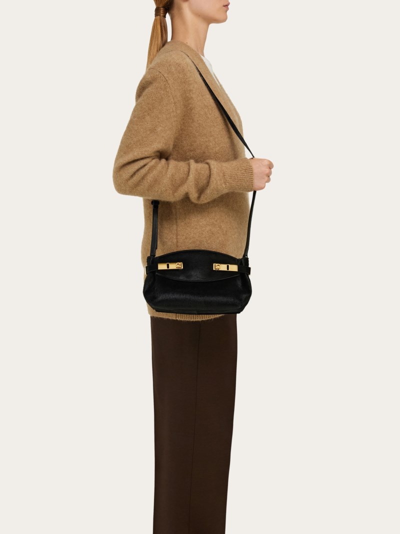 Ferragamo | Women's Hug Soft Crossbody Bag - Black