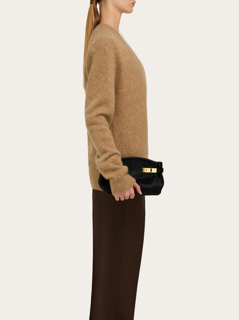 Ferragamo | Women's Hug Soft Crossbody Bag - Black