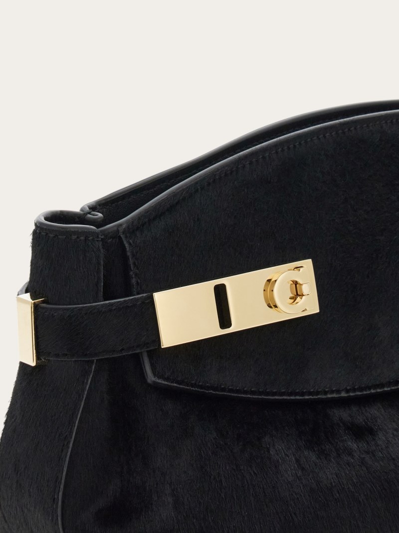 Ferragamo | Women's Hug Soft Crossbody Bag - Black