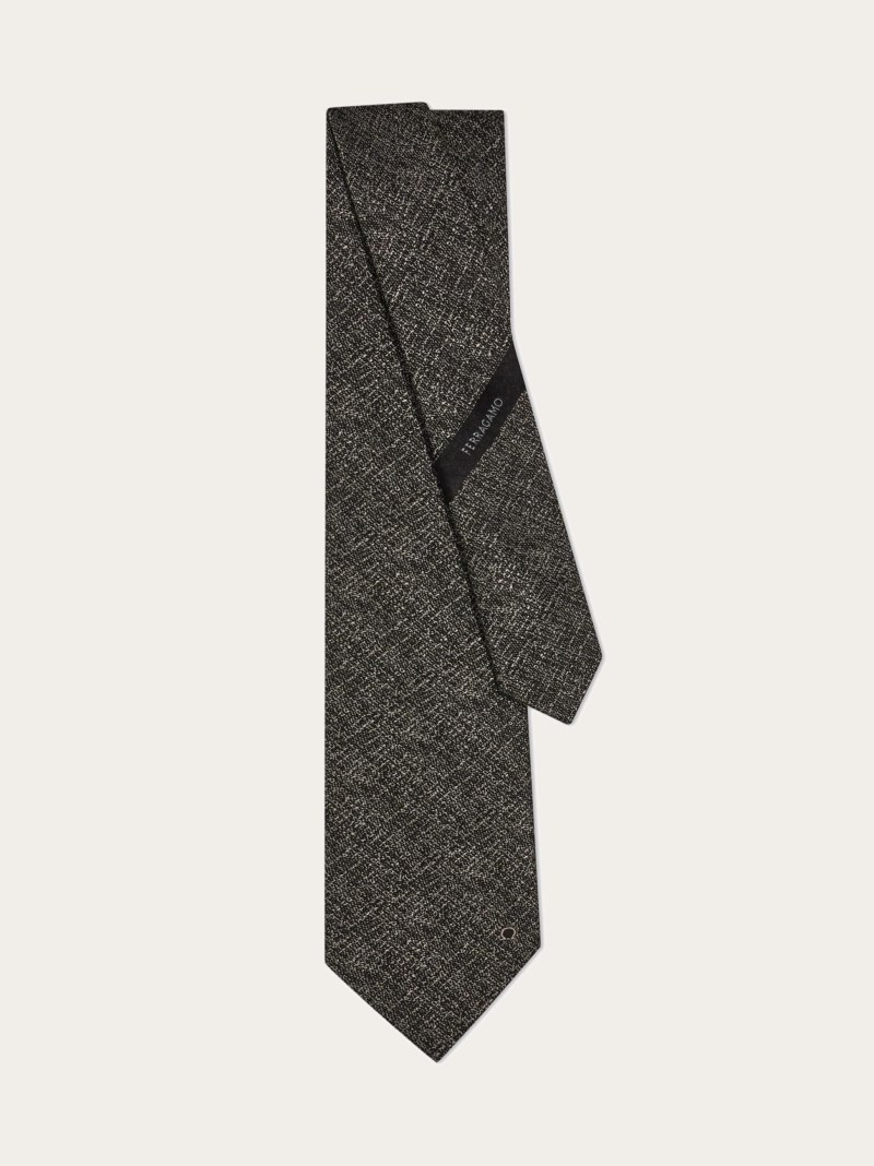 Ferragamo | Men's Jacquard Tie - Black