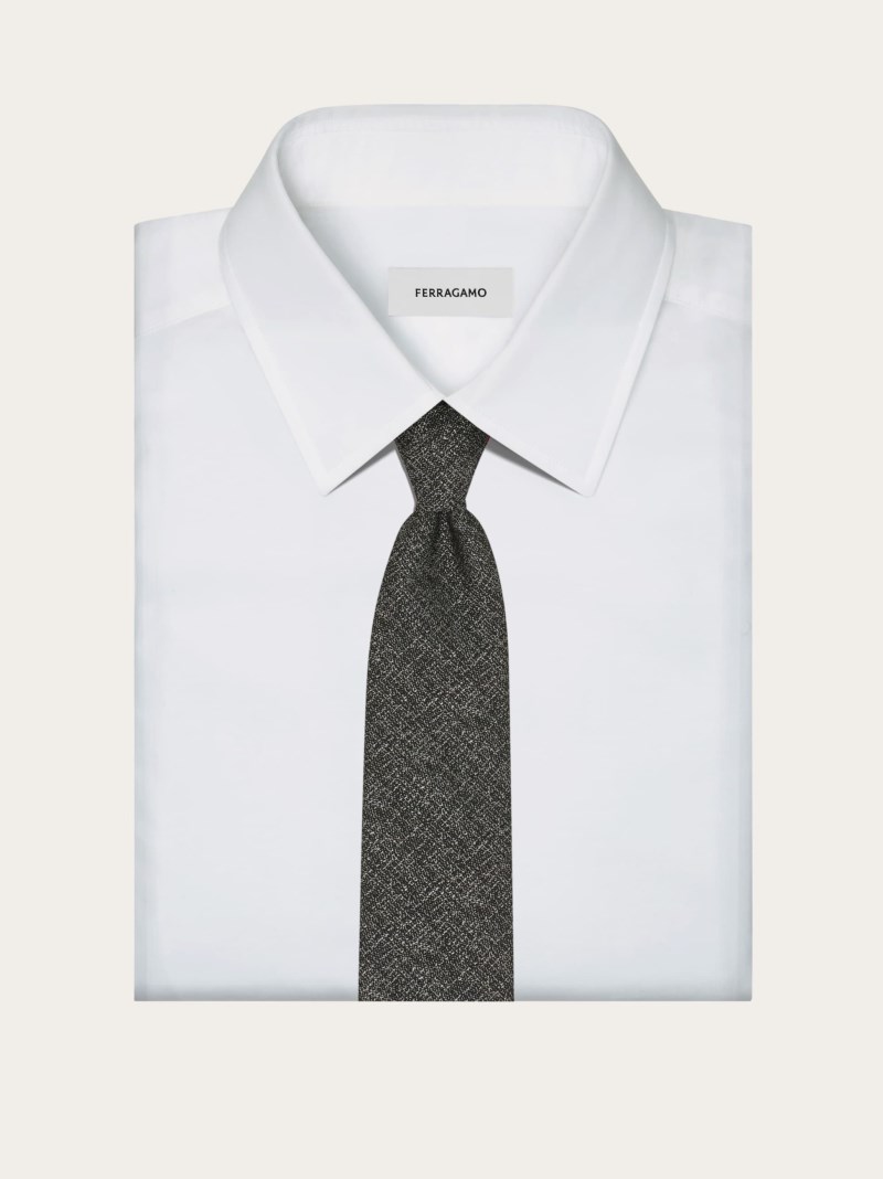 Ferragamo | Men's Jacquard Tie - Black
