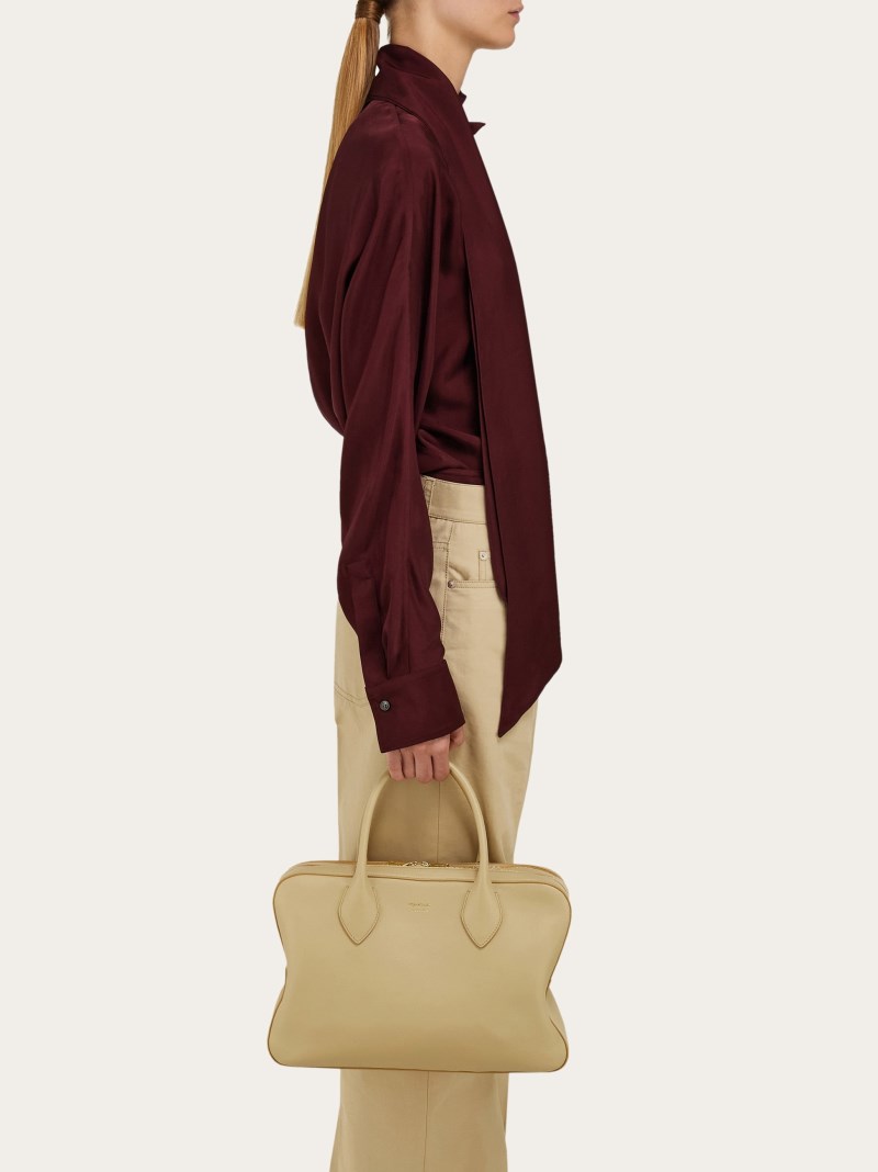 Ferragamo | Women's Handbag - Stone