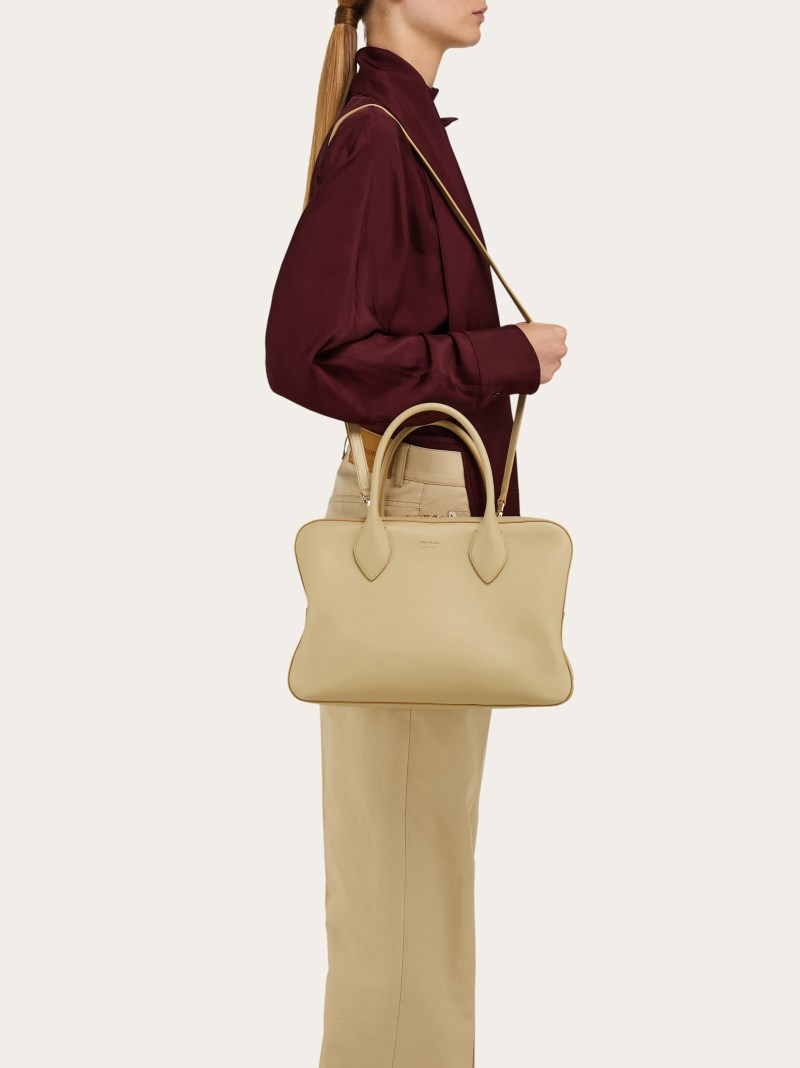 Ferragamo | Women's Handbag - Stone