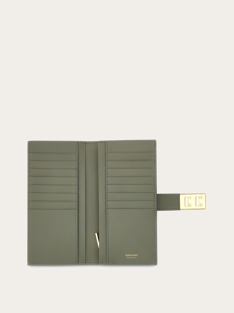 Ferragamo | Women's Hug Continental Wallet - Ash Grey