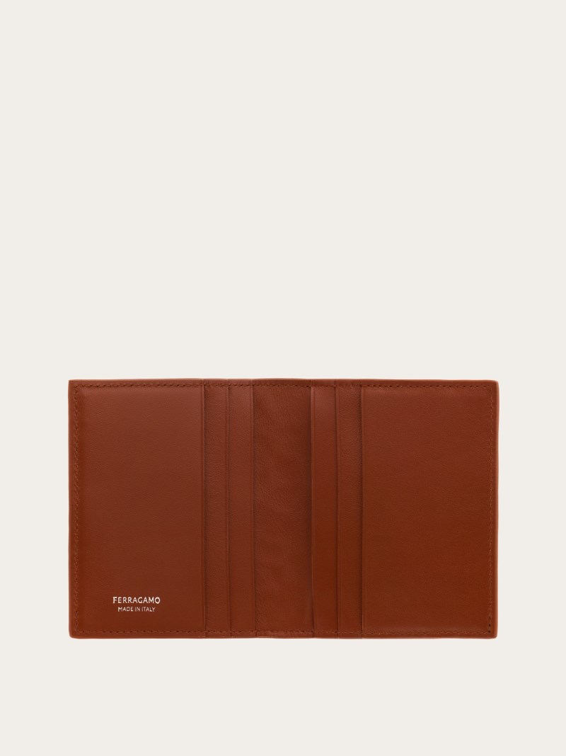 Ferragamo | Men's Gancini Credit Card Holder - Mogensen Brown