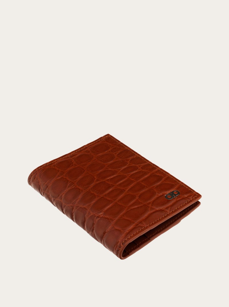 Ferragamo | Men's Gancini Credit Card Holder - Mogensen Brown