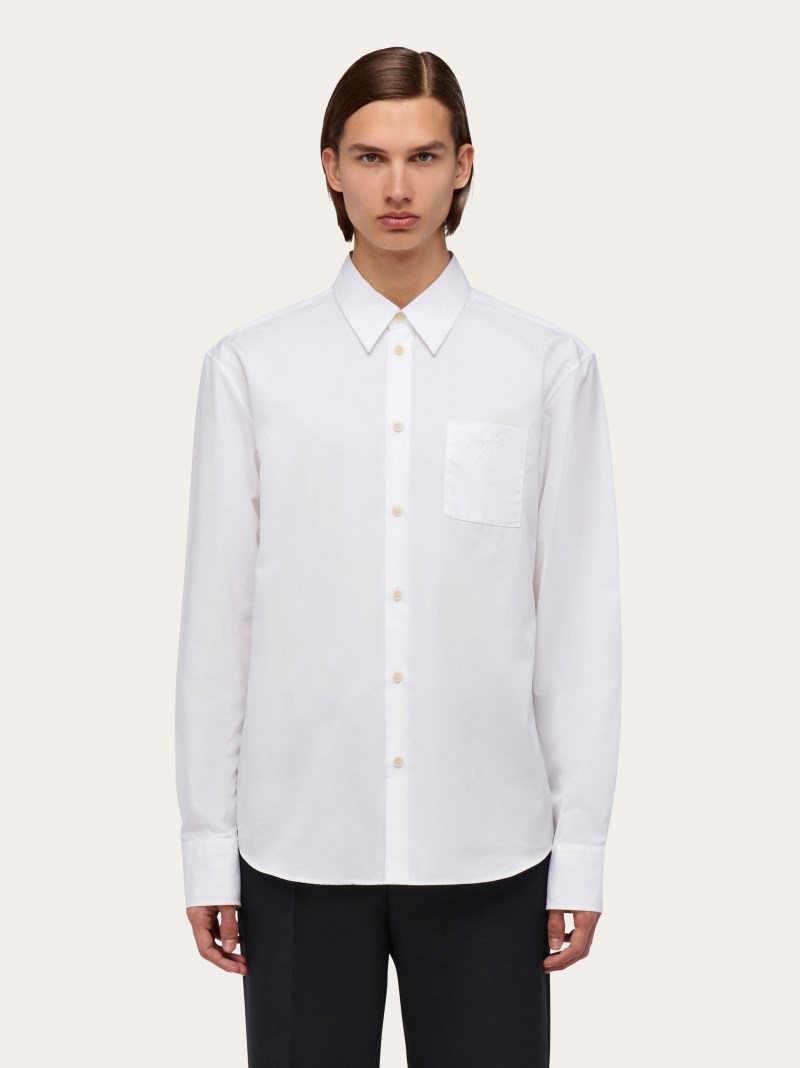 Ferragamo | Men's Long Sleeved Shirt - White