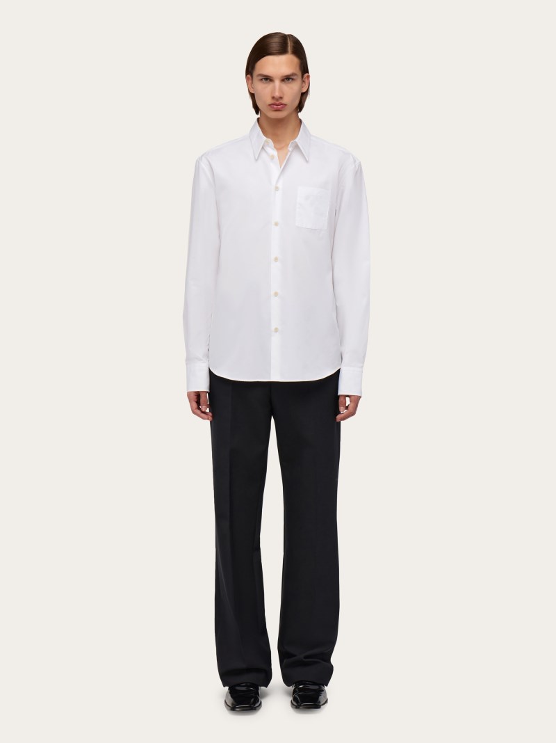 Ferragamo | Men's Long Sleeved Shirt - White