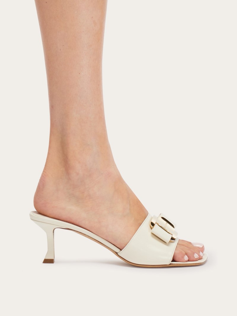 Ferragamo | Women's New Vara Plate Slide - Mascarpone