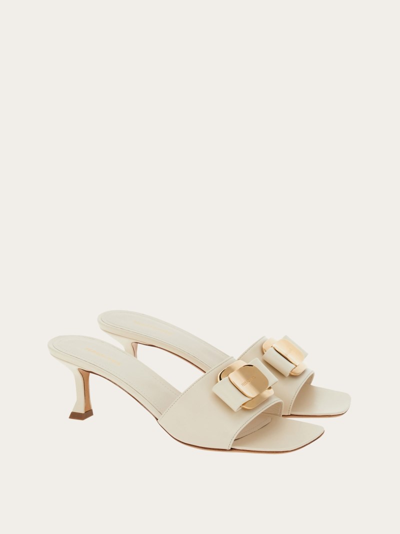 Ferragamo | Women's New Vara Plate Slide - Mascarpone