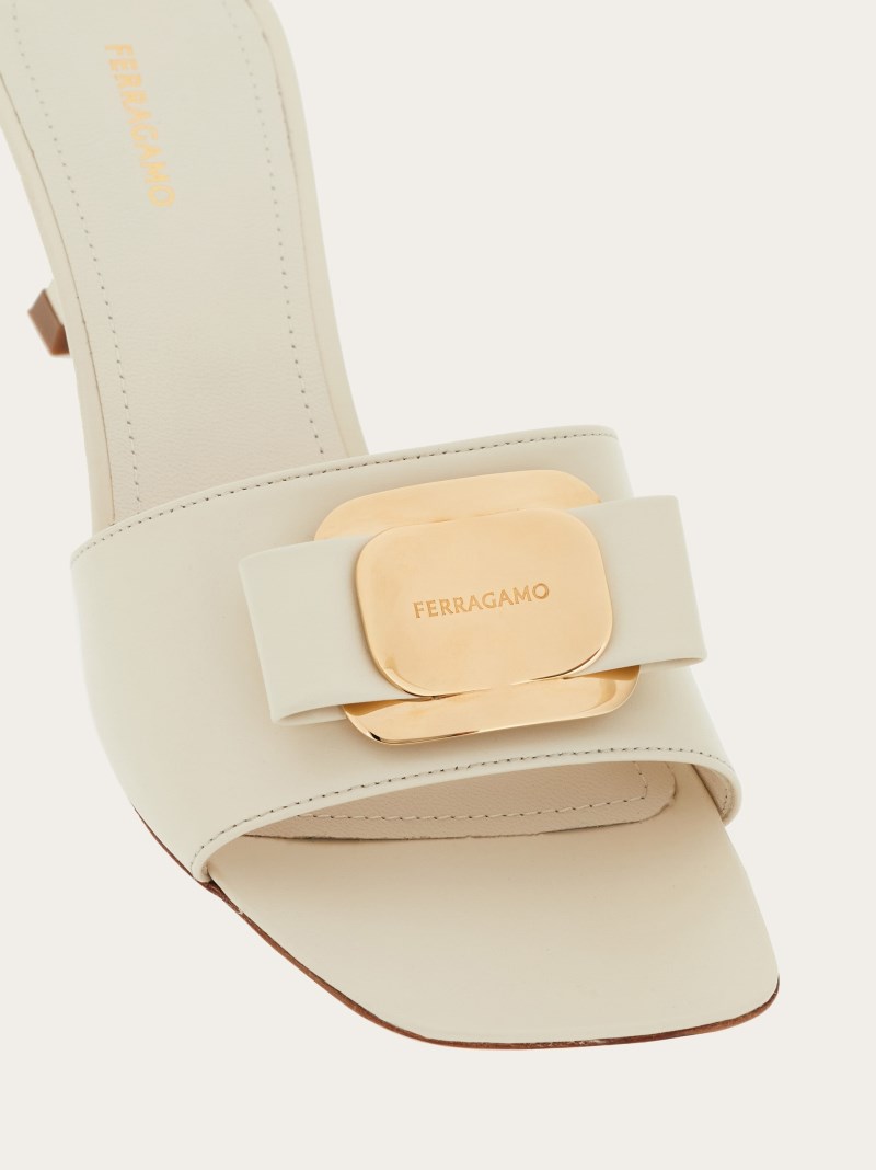 Ferragamo | Women's New Vara Plate Slide - Mascarpone