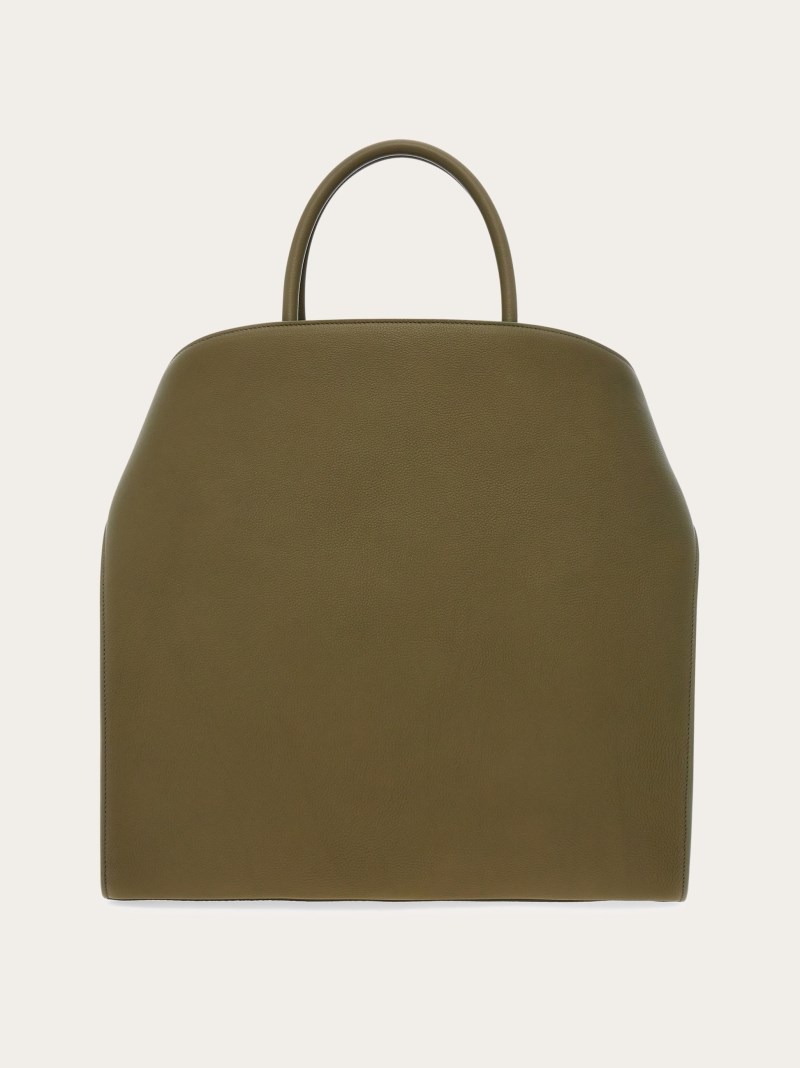 Ferragamo | Men's Hug Tote Bag - Olive Green