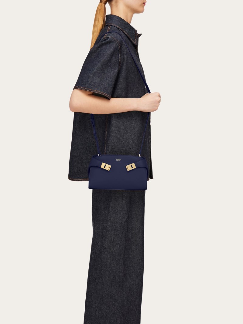 Ferragamo | Women's Hug Mini Crossbody Bag - Midnight Blue