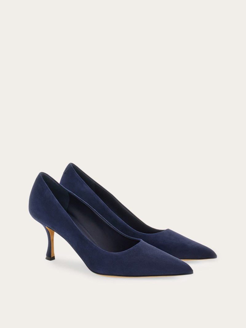 Ferragamo | Women's Pump Shoe - Midnight Blue
